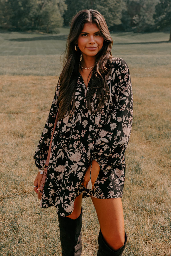Falling For You Floral Shift Dress Image - 2