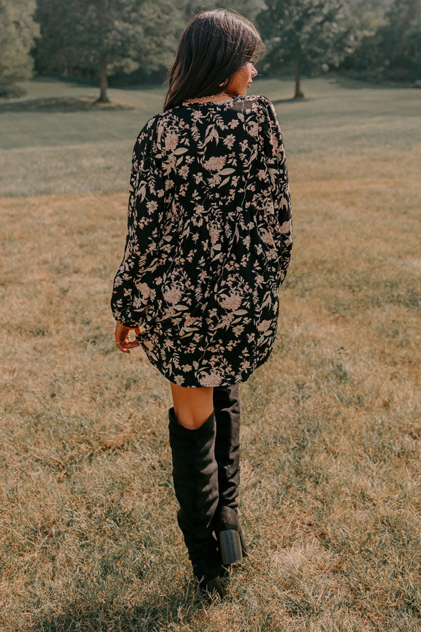 Falling For You Floral Shift Dress Image - 3