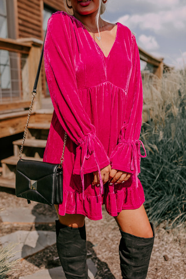 Lost In A Novel Velvet Mini Dress In Hot Pink – Impressions Online Boutique Lost In A Novel Velvet Mini Dress In Hot Pink – Impressions Online Boutique