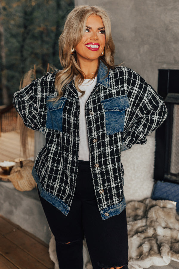 Stay Near Knit Jacket Curves