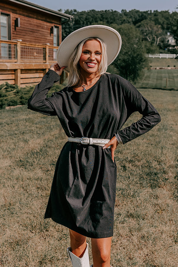 Always There for You T-Shirt Dress in Black M / Black Always There for You T-Shirt Dress in Black M / Black