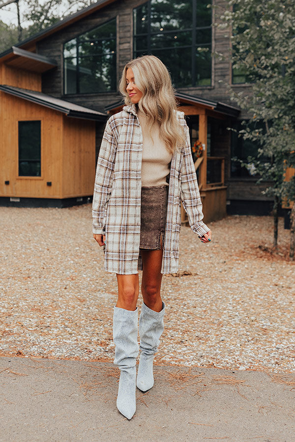 plaid dress beige Touch Of Fall Tunic In Cream M / Cream Waist Size:75- 87 cm Pink and Black Lace YGroup_clothing_nida Princess polly Iron Low Heat