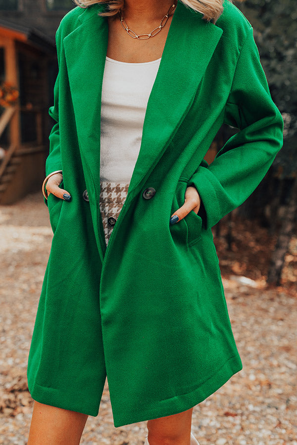 Autumn Treasure Coat In Green