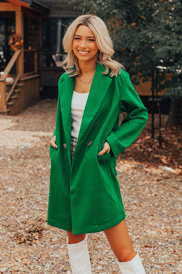 Autumn Treasure Coat In Green