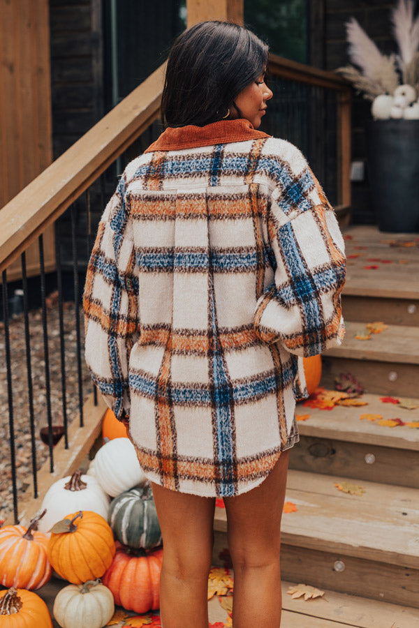 Brown Sugar Smiles Plaid Jacket