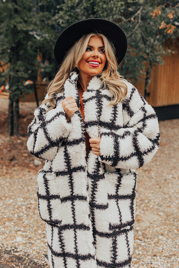 Cozier Than Most Sherpa Coat Curves