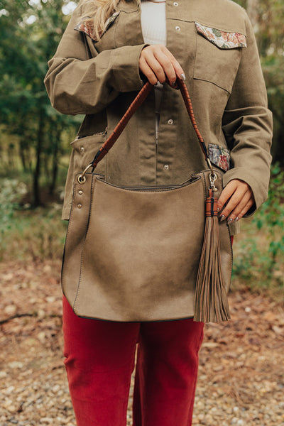 Sawyer Leather Bag with Fringe