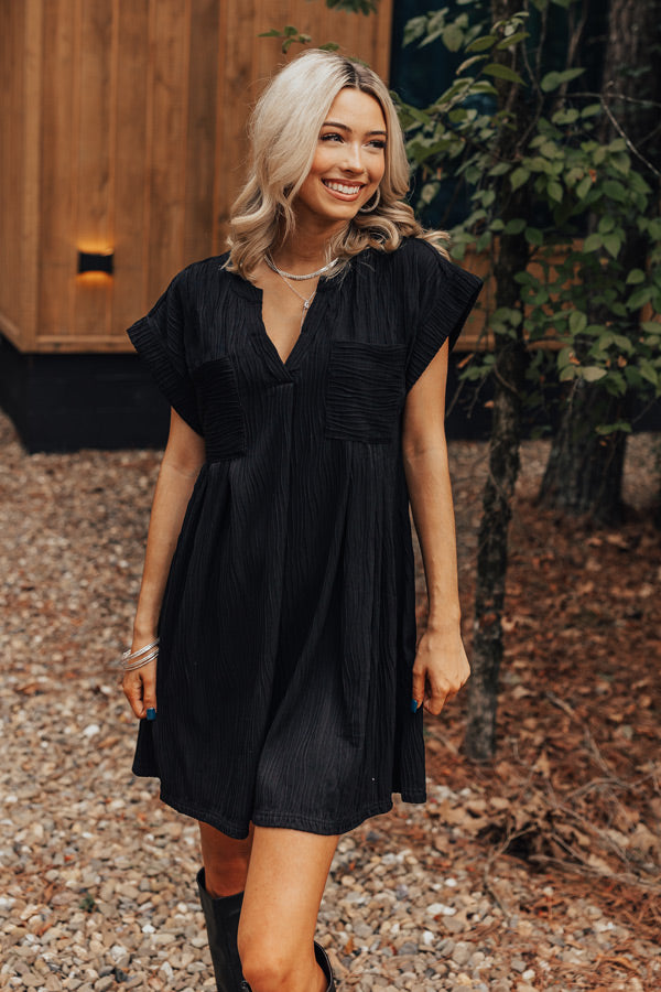 black boutique dress Little Black Modest Ponte Dress