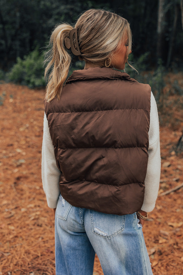 Venture Out Puffer Vest in Chestnut