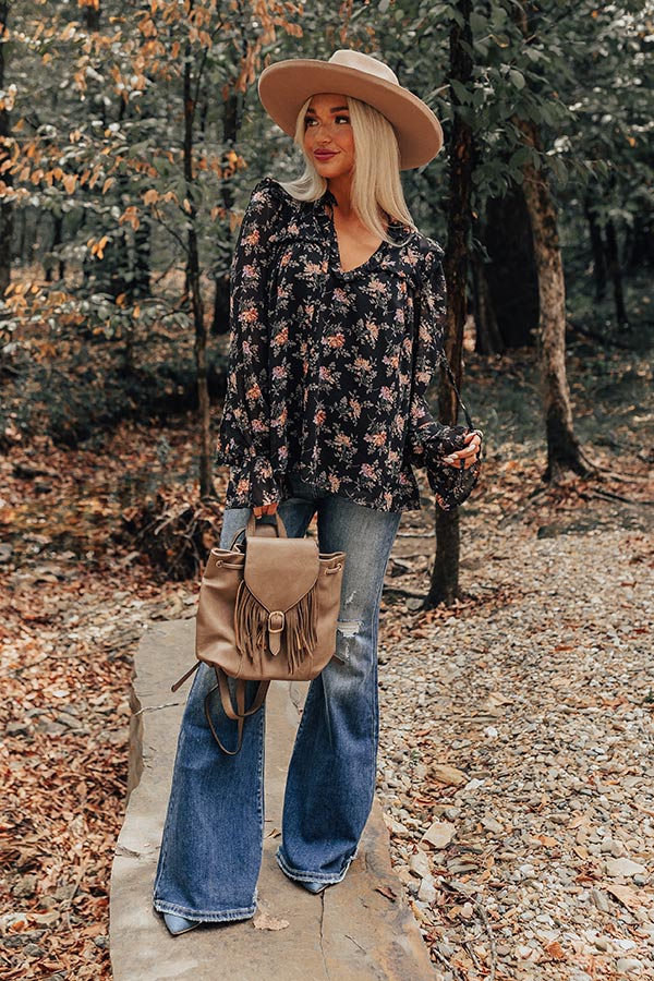 Feel The Romance Floral Shift Top