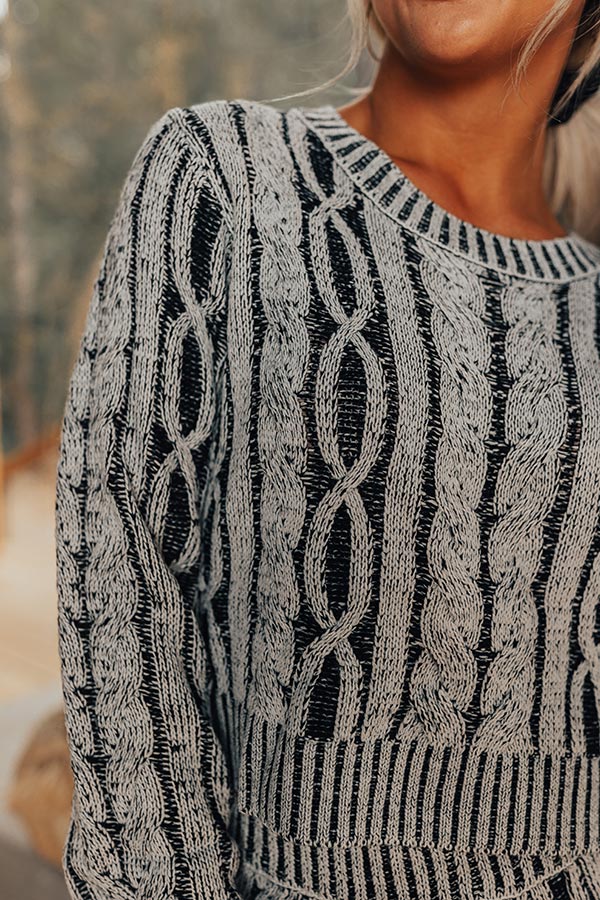 Cup Of Cozy Cable Knit Sweater