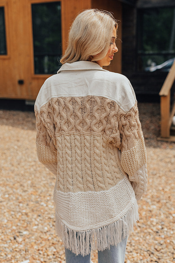 Under The Willow Tree Cable Knit Jacket