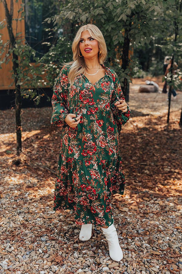 Sunday Slow Down Floral Midi Curves