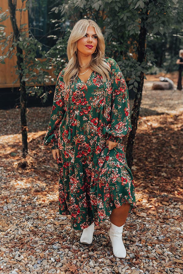 Sunday Slow Down Floral Midi Curves