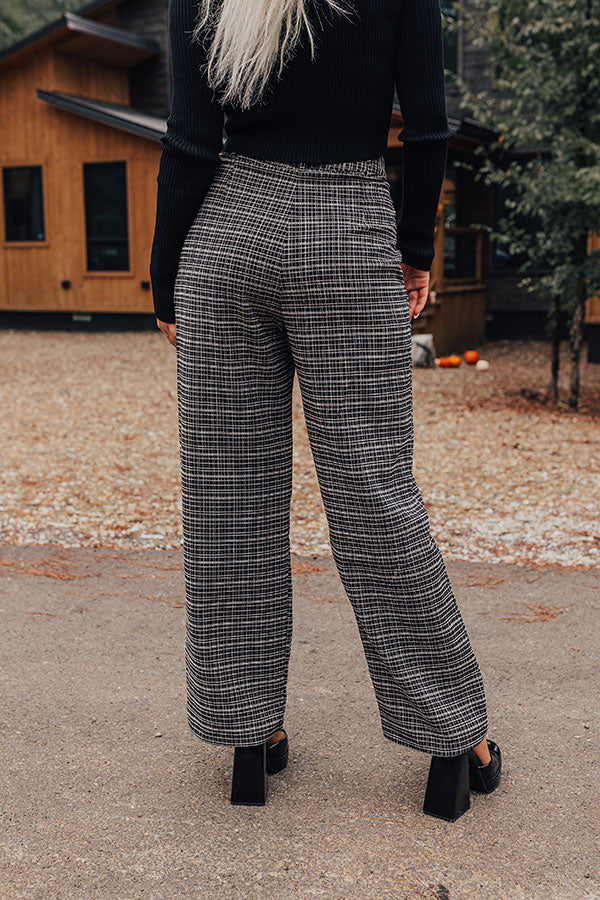 The Parker High Waist Tweed Trousers   