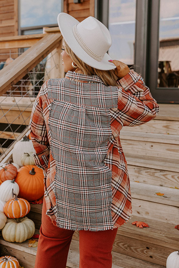 Fall Sunset Flannel Tunic Curves