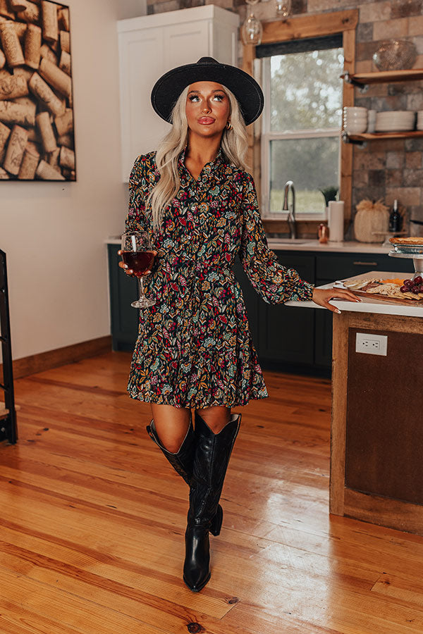 The Jessica Faux Leather Knee High Cowboy Boot in Black Impressions Online Boutique The Jessica Faux Leather Knee High Cowboy Boot in Black Impressions Online Boutique