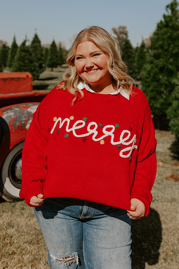 Verry Merry Knit Sweater Curves
