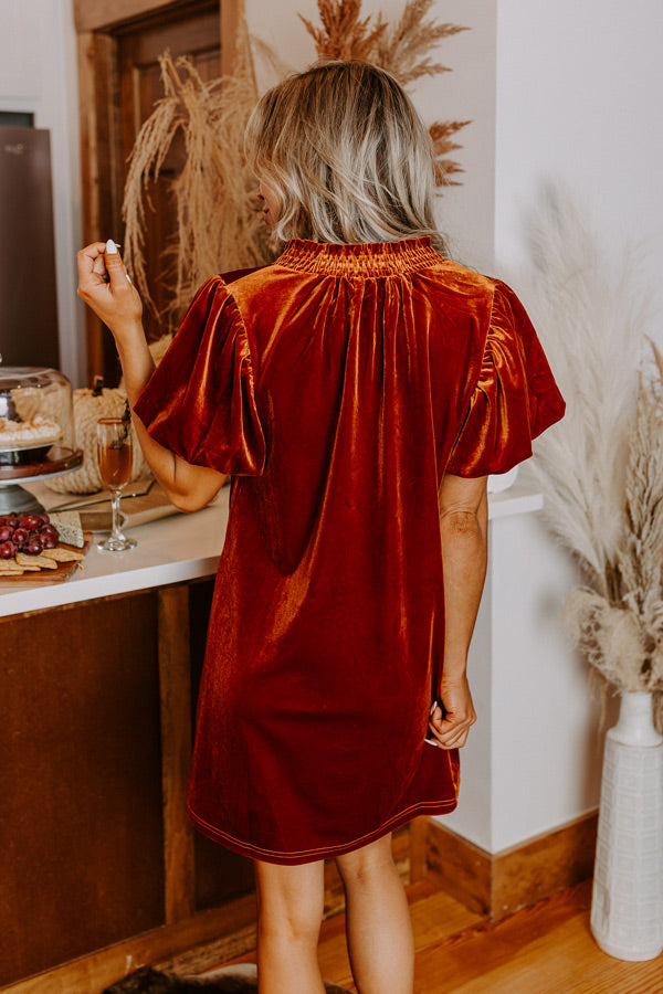 Modern Marvel Velvet Mini Dress In Rust Impressions Online Boutique Modern Marvel Velvet Mini Dress In Rust Impressions Online Boutique