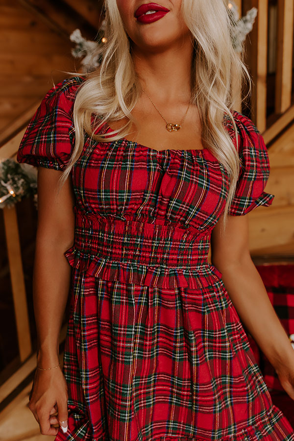 flannels mini dress Brett Lightweight Flannel U-Back Mini Dress | MARISSA WEBB