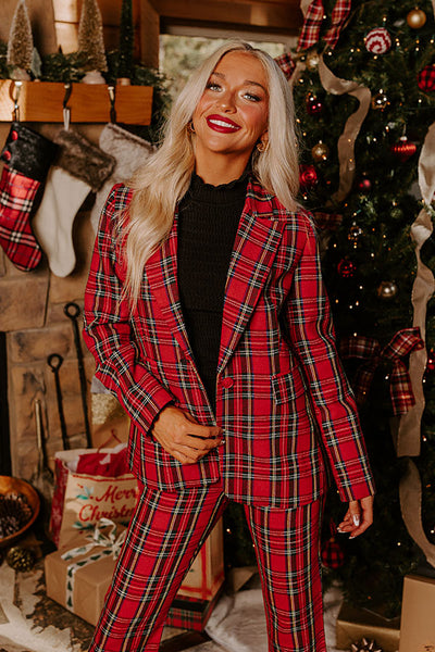 Mens plaid christmas on sale blazer