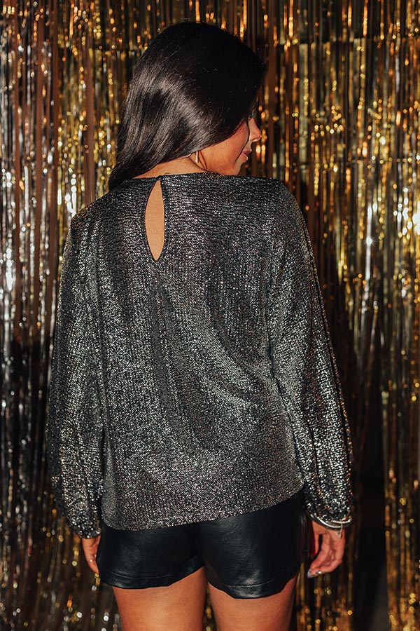 Misty Starlight Metallic Top