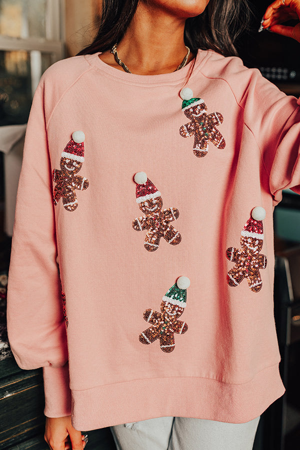 Gingerbread Dreams Sequin Sweatshirt