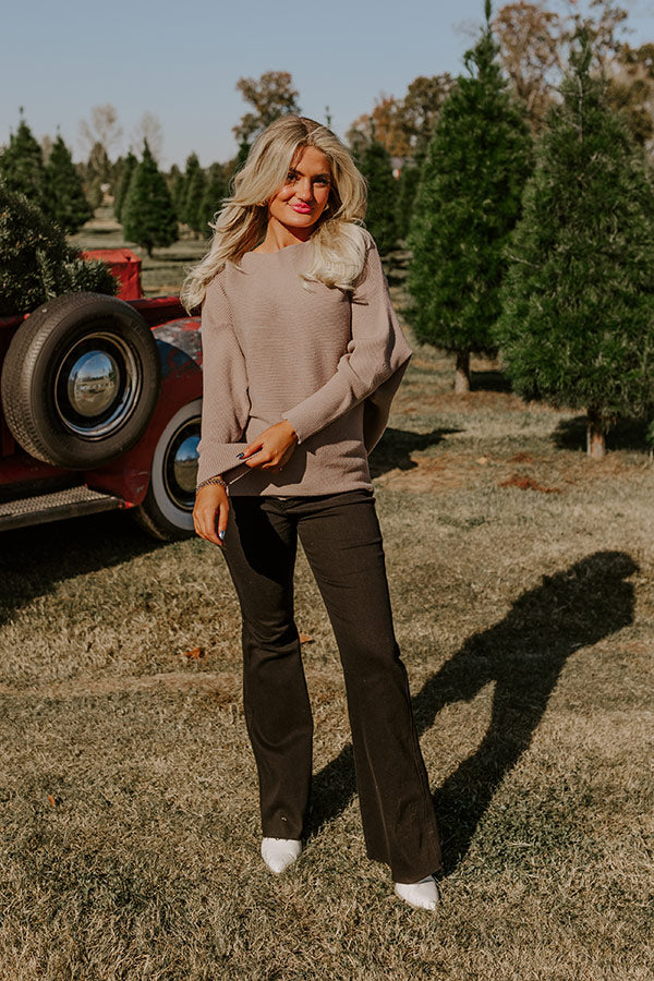 Caffeine Crush Top In Taupe