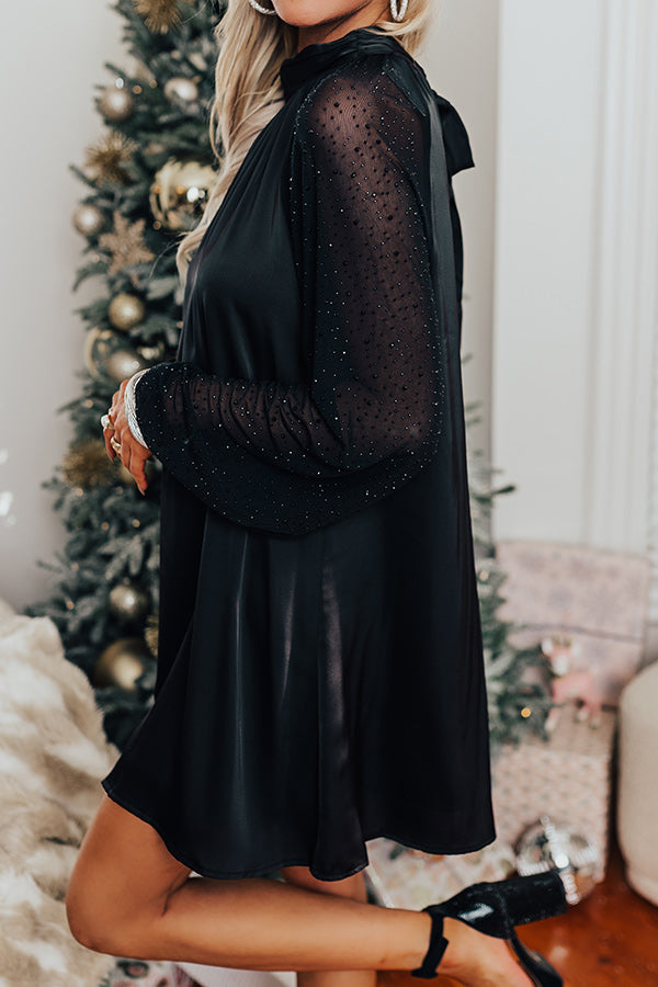A Night In Paris Embellished Dress In Black A Night In Paris Embellished Dress In Black