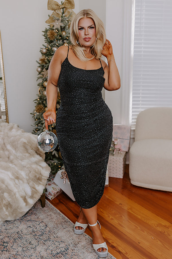plus size embellished midi dress Elaine Brown Embellished Midi Dress (S-3XL) Studio 3:19