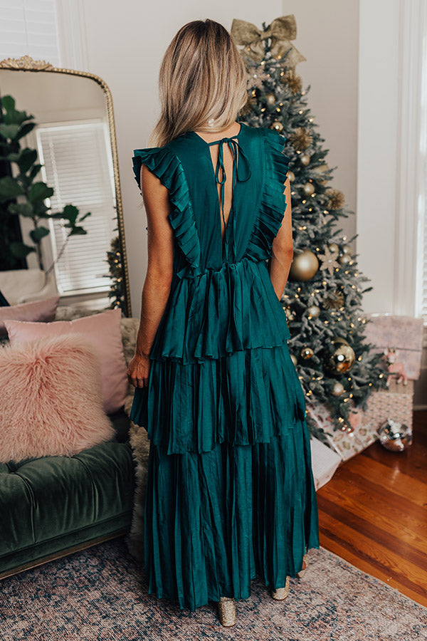 Seeking Champagne Pleated Maxi Dress In Hunter Green Impressions Online Boutique Seeking Champagne Pleated Maxi Dress In Hunter Green Impressions Online Boutique