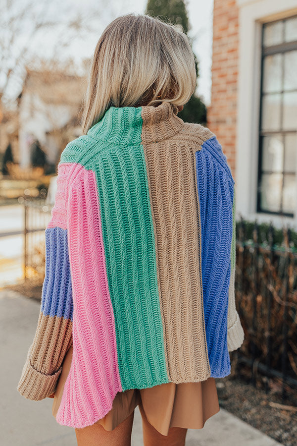 Whistling Woods Colorblock Knit Sweater Image - 1