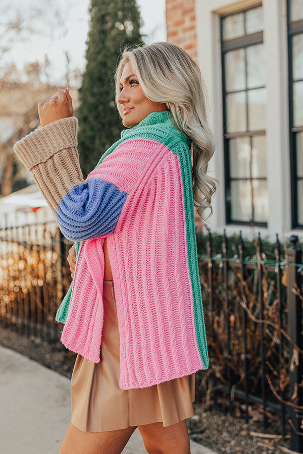 Whistling Woods Colorblock Knit Sweater Image - 5