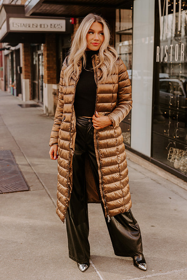 Winding Roads Puffer Coat