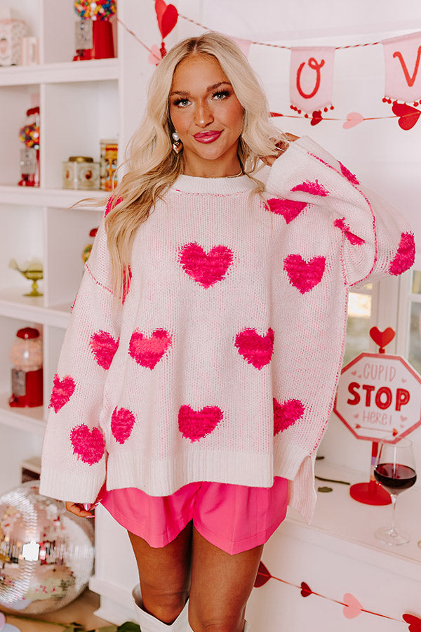 Sweethearts Embroidered Knit Sweater