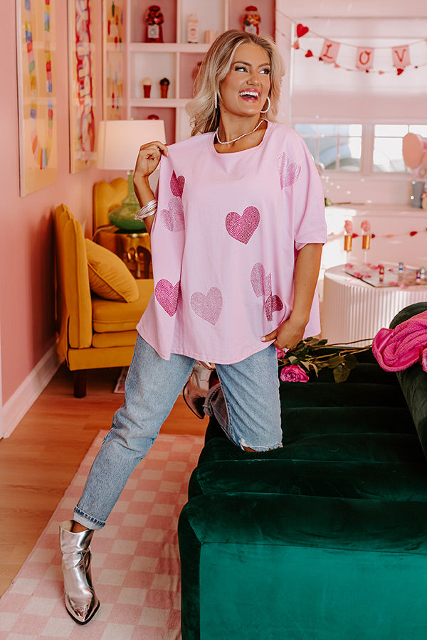 Sweethearts Oversized Embellished Tee