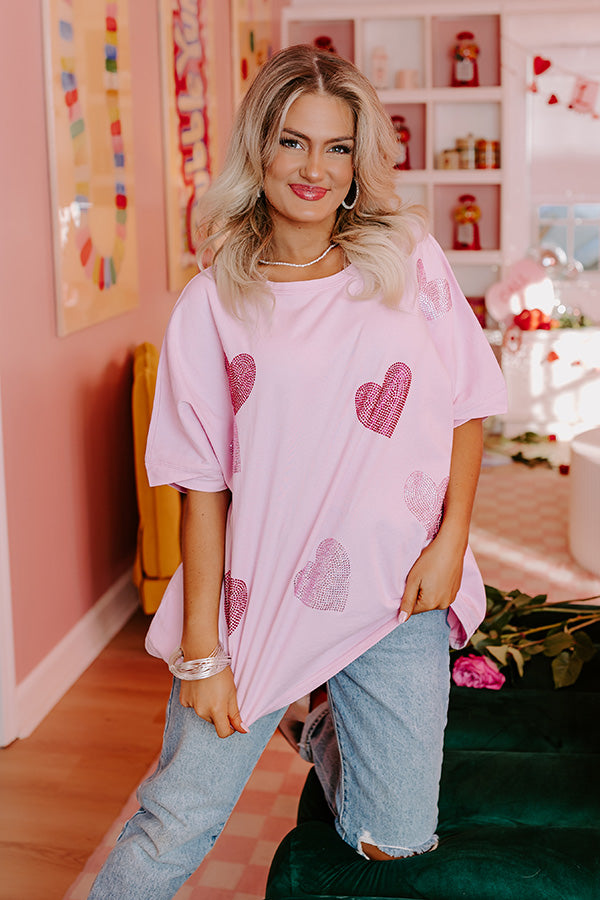 Sweethearts Oversized Embellished Tee