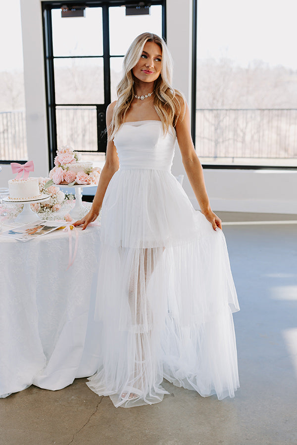 First Kiss Moment Tiered Maxi Dress