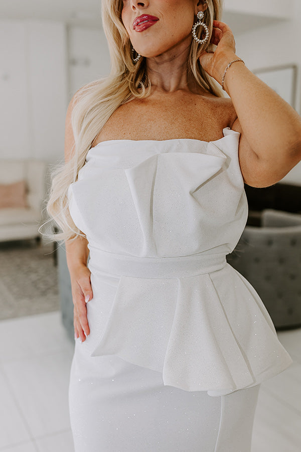alanna off the shoulder dress Alanna Elegant Off-Shoulder White Wedding Dress L / White