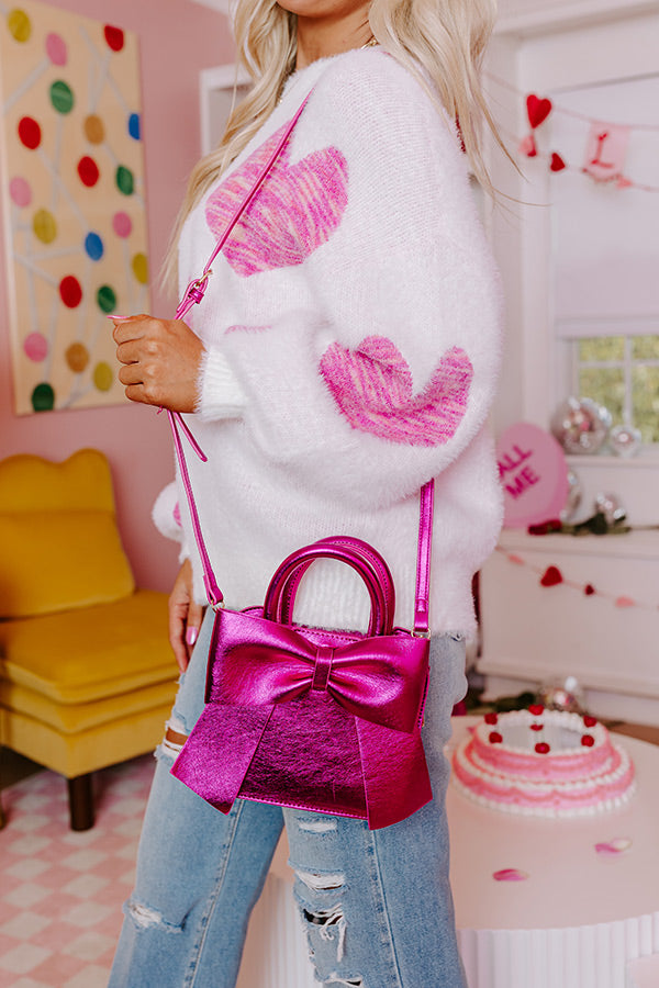 Embracing Love Purse In Fuchsia