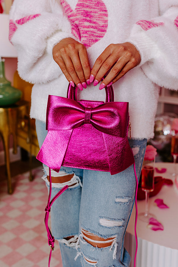 Embracing Love Purse In Fuchsia