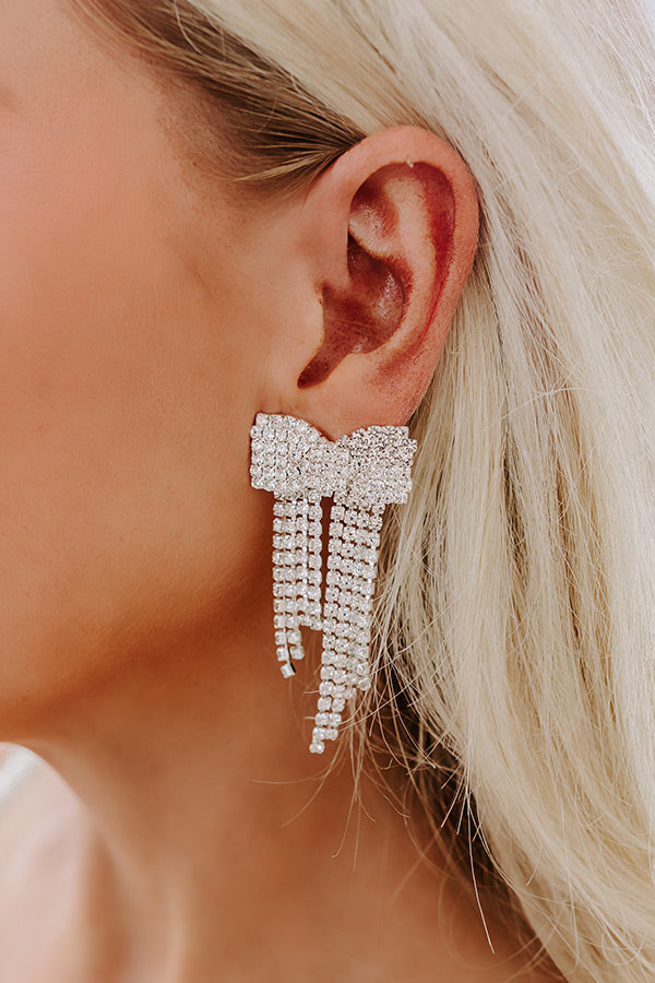 A Little Bit Flirty Rhinestone Earrings