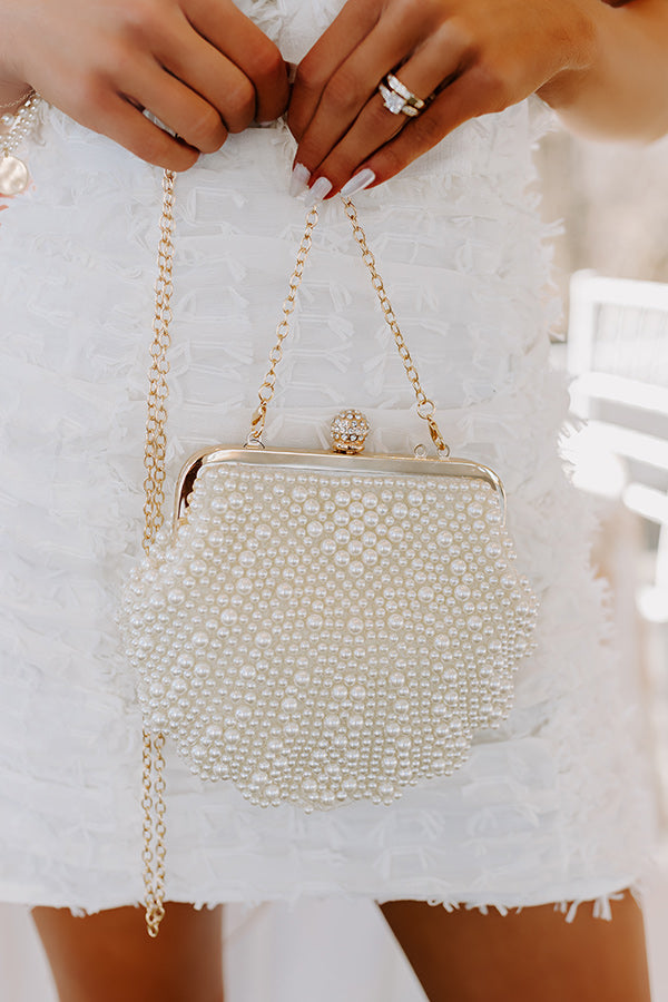 Endless Love Pearl Embellished Clutch • Impressions Online Boutique