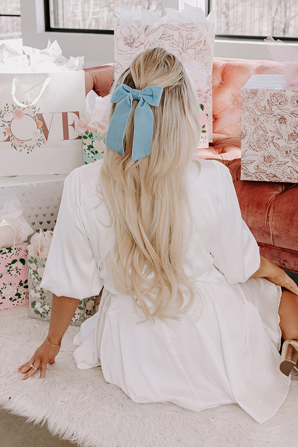 The Bailee Velvet Bow Hair Clip