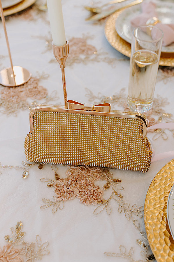 Midnight In London Rhinestone Clutch