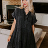 Across The World Mineral Wash Mini Dress In Vintage Black Image - 1