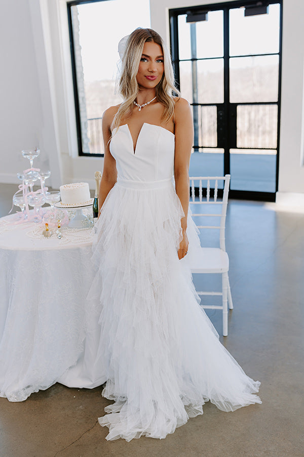 embellished tulle maxi dress Georgia Neutral Embellished Tulle Maxi Gown, S / Neutrals