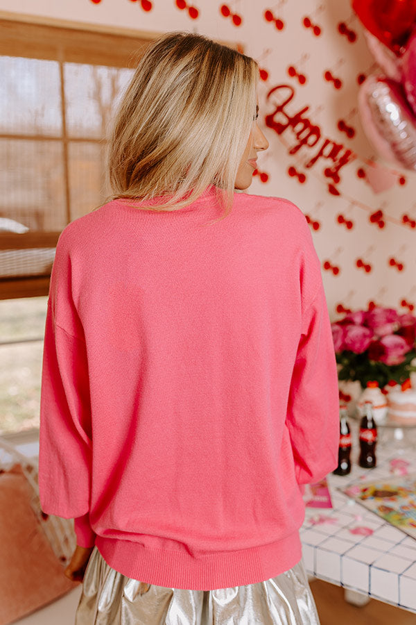 Pretty Little Bows Sequin Sweater Top