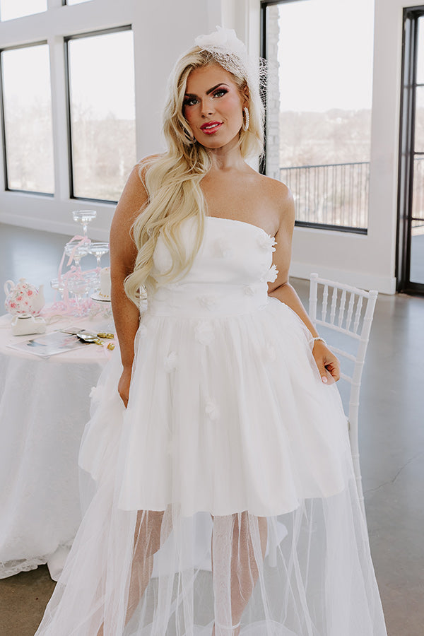 Work the Aisle Tulle Maxi Dress L / White Work the Aisle Tulle Maxi Dress L / White