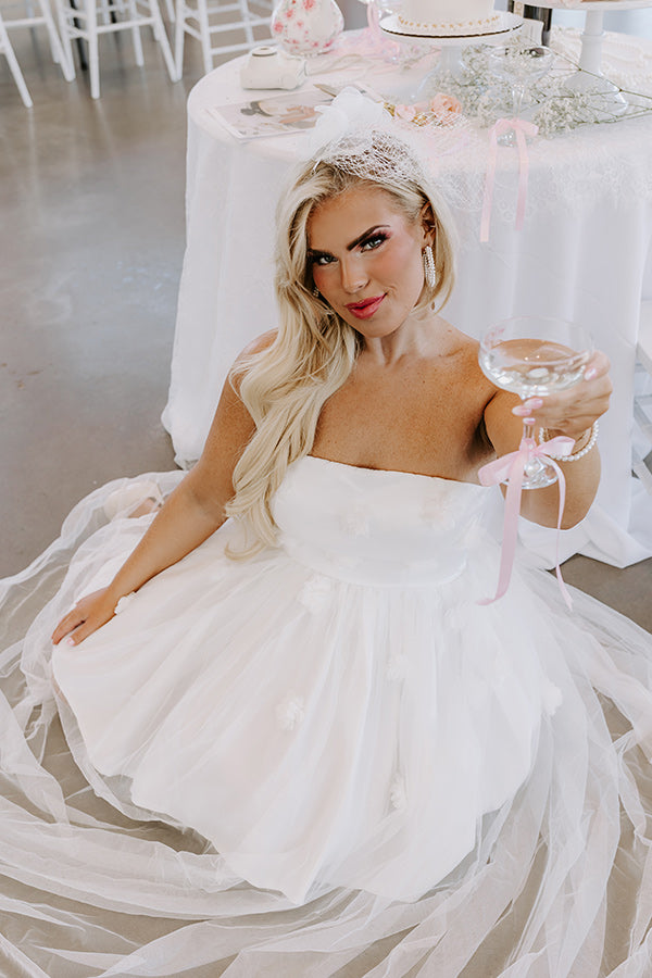 white tulle maxi dress Forever Love - Not Fitted Vestido Maxi de Tul Camilla